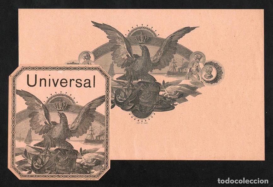 Vitolas de colecci&oacute;n: Vitolas, original litograf&iacute;as. Antiguas litograf&iacute;as de cajas de tabacos. Universal.