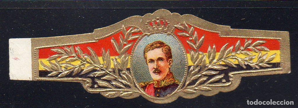 Vitolas de colecci&oacute;n: VITOLA CLASICA: 061004, CASA REAL BELGA, ALBERTO I DE BELGICA.
