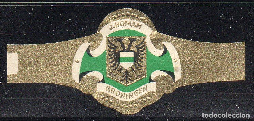 Vitolas de colecci&oacute;n: VITOLA CLASICA: 062029, AGUILAS HERALDICAS, J. HOMAN, GRONINGEN