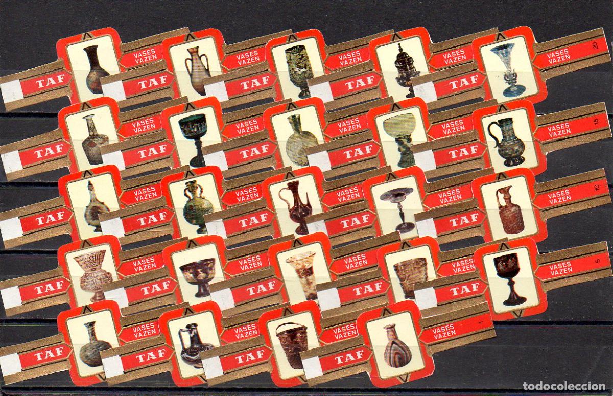 Vitolas de colecci&oacute;n: TAF, VASIJAS, 24 VITOLAS, SERIE COMPLETA.