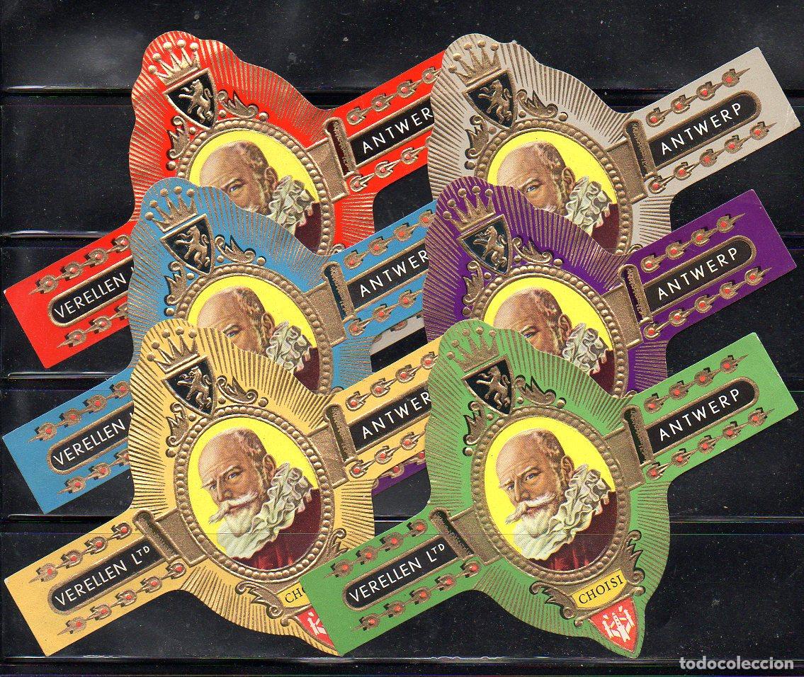 Vitolas de colecci&oacute;n: VERELLEN, VERELLEN CHOISI, SERIE 1&ordf;, GRAN FORMATO, 6 VITOLINAS, SERIE COMPLETA.