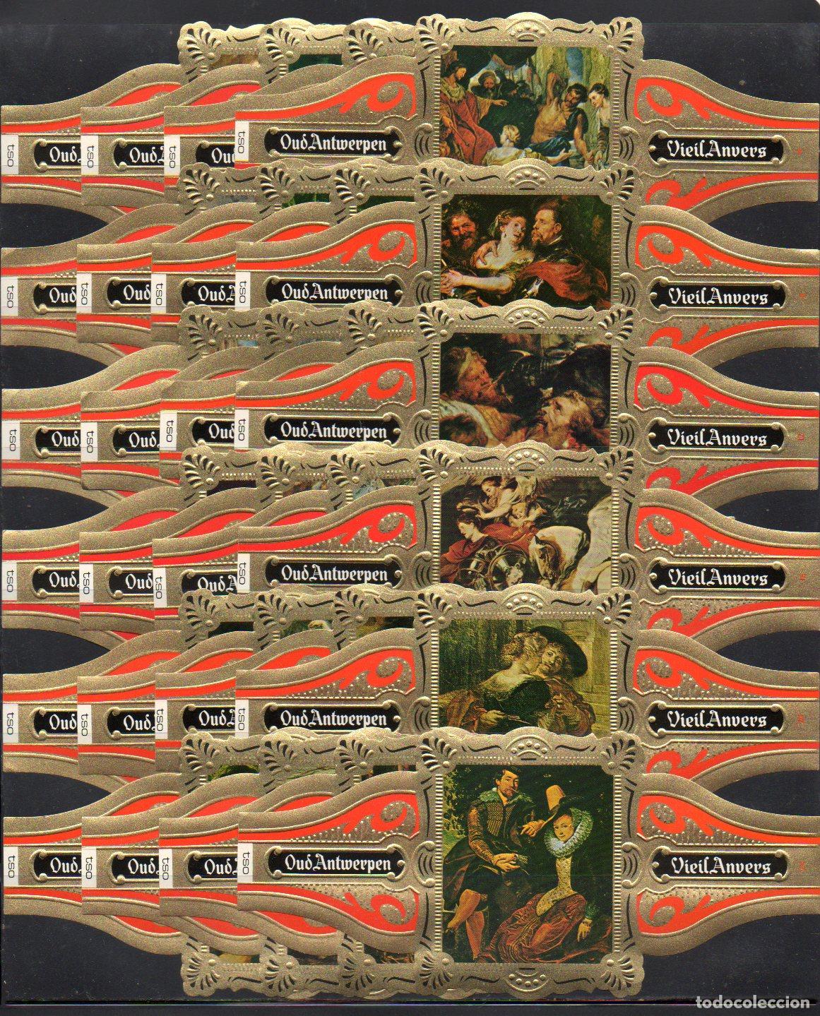 Vitolas de colecci&oacute;n: VIEIL ANVERS, CUADROS DE RUBENS, GRAN FORMATO, 24 VITOLINAS, SERIE COMPLETA.