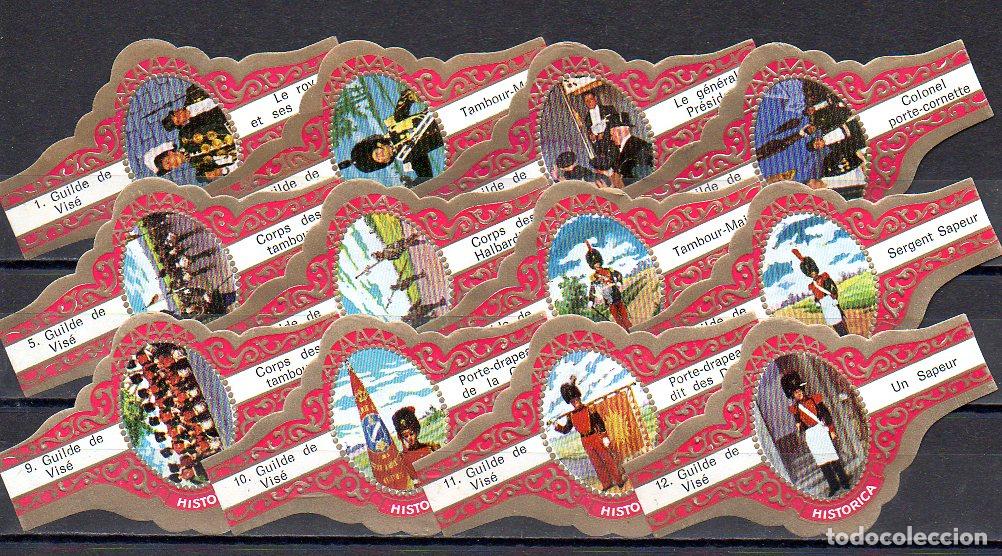 Vitolas de colecci&oacute;n: VIEIL ANVERS, FIESTAS DE VISE, S.M. ROJO, 12 VITOLAS, SERIE COMPLETA.