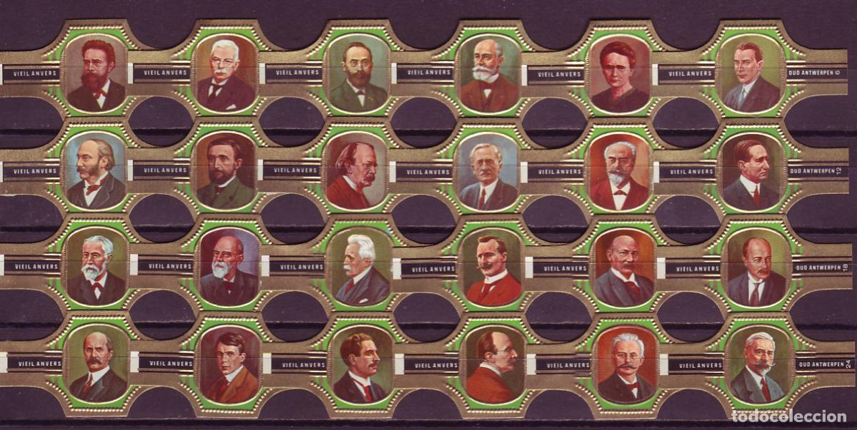 Vitolas de colecci&oacute;n: VIEIL ANVERS, PREMIOS NOBEL DE FISICA, 24 VITOLAS, SERIE COMPLETA.