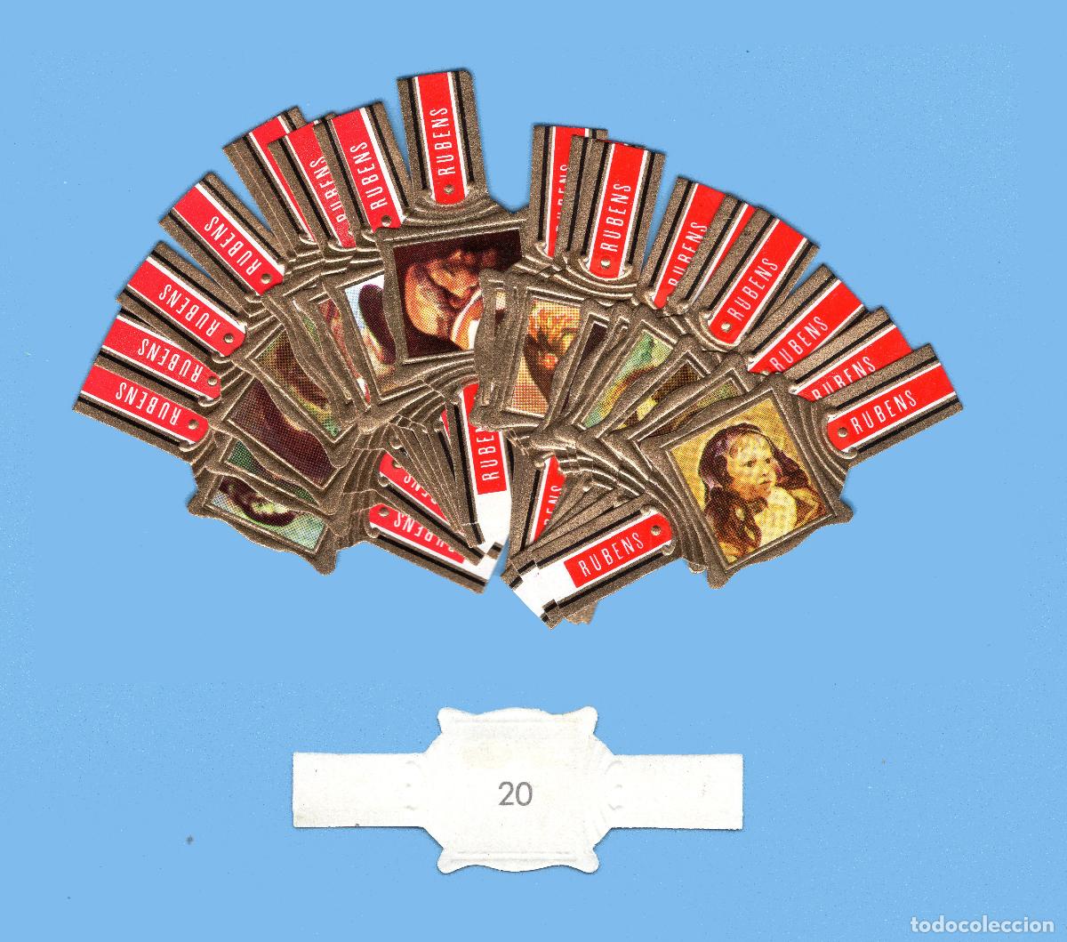Vitolas de colecci&oacute;n: SERIE COMPLETA (20 VITOLAS) - CUADROS DE RUBENS (FORMATO PEQUE&Ntilde;O) - MARCA RUBENS (B&Eacute;LGICA)