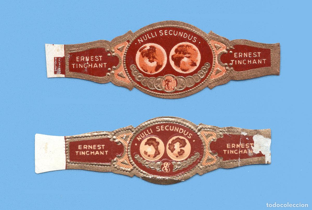 Vitolas de colecci&oacute;n: 2 VITOLAS ANTIGUAS - MARCA ERNEST TINCHANT (B&Eacute;LGICA) - TEM&Aacute;TICA GLOBOS TERRAQUEOS
