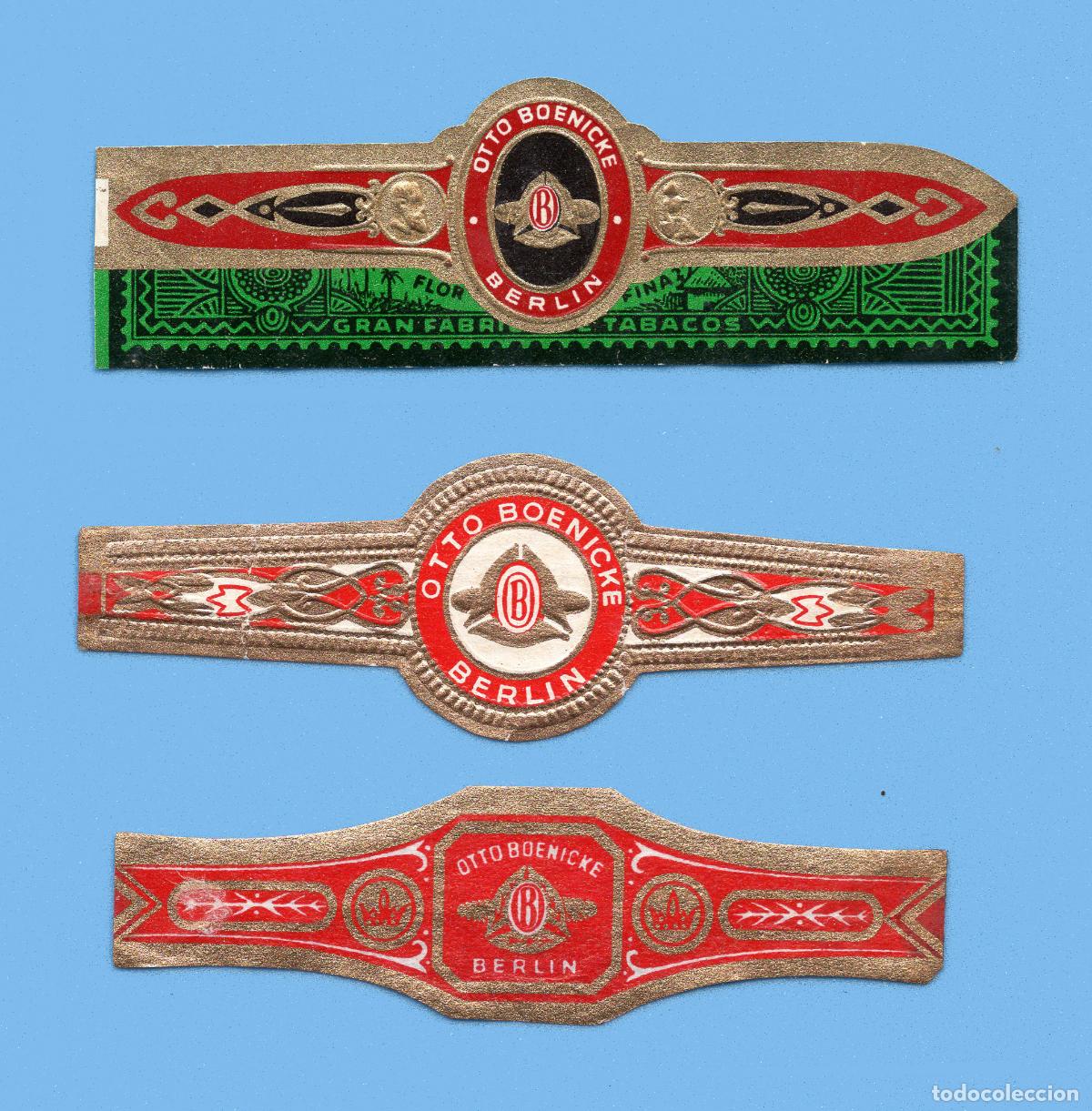 Vitolas de colecci&oacute;n: 3 VITOLAS ANTIGUAS - MARCA OTTO BOENICKE (ALEMANIA) - TEM&Aacute;TICA GORROS