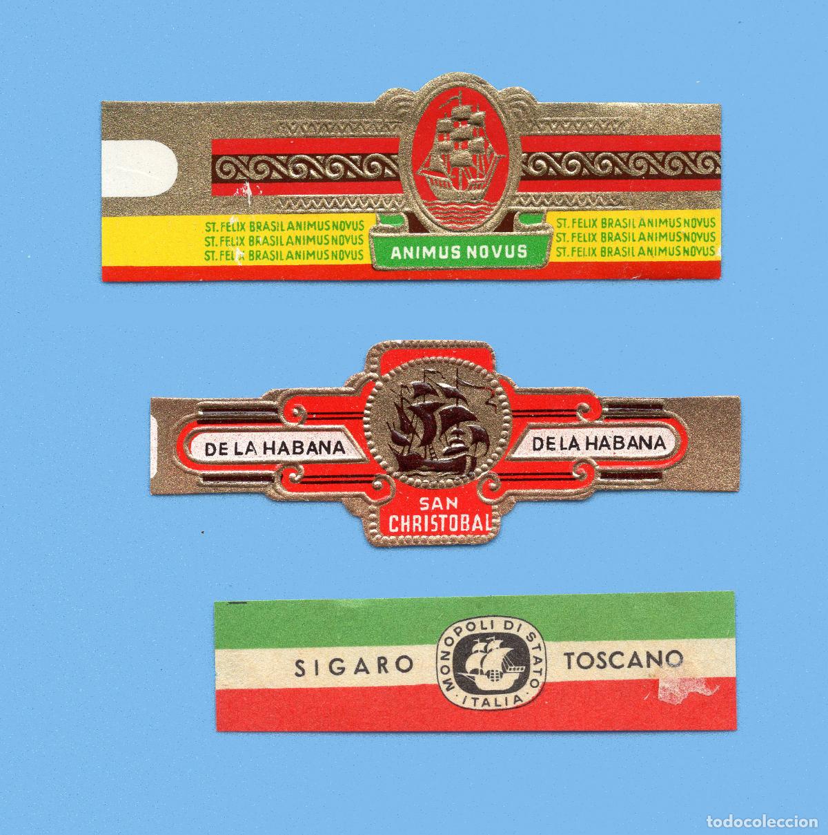 Vitolas de colecci&oacute;n: 3 VITOLAS ANTIGUAS - DISTINTAS MARCAS - TEM&Aacute;TICA BARCOS