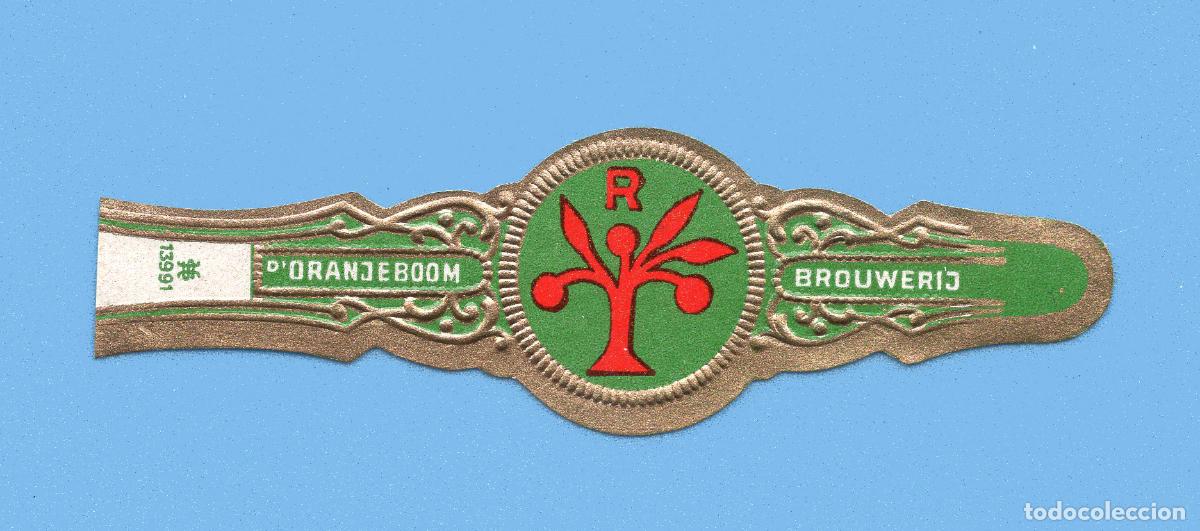 Vitolas de colecci&oacute;n: VITOLA ANTIGUA - PROCEDENCIA HOLANDA - ORANJEBOOM - BROUWERIJ- TEM&Aacute;TICA &Aacute;RBOLES