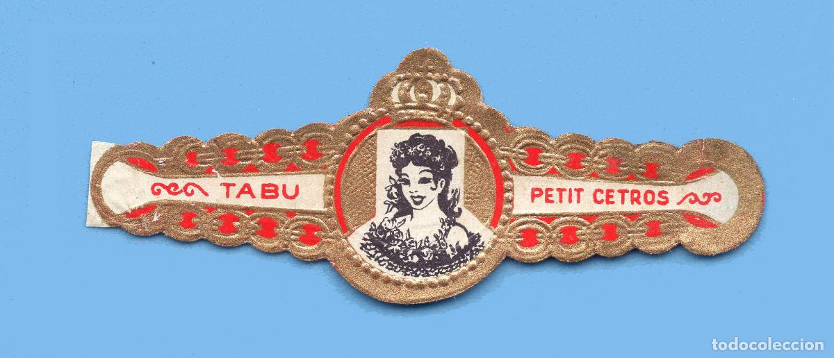 Vitolas de colecci&oacute;n: VITOLA ATIGUA - MARCA TAB&Uacute; - PETIT CETROS - PROCEDENCIA CANARIAS - TEM&Aacute;TICA MUJERES