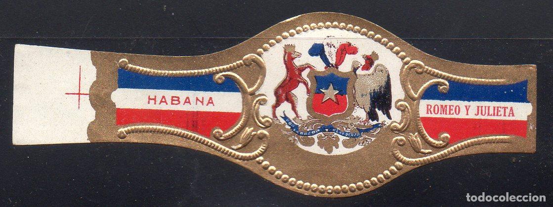 Vitolas de colecci&oacute;n: VITOLA CLASICA: 064001, ESCUDO DE CHILE, ROMEO Y JULIETA, CUBA.