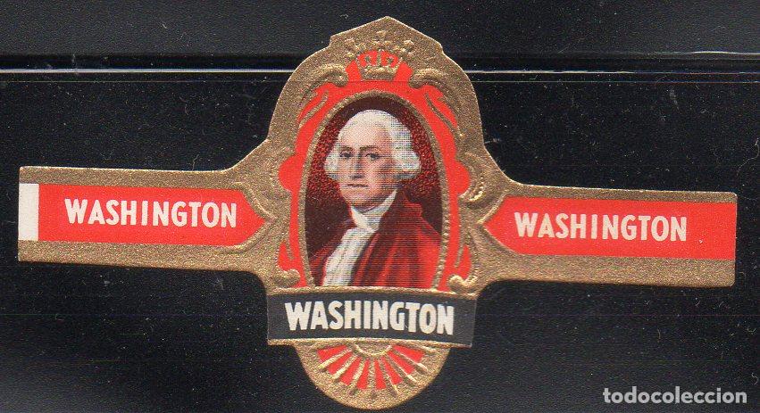 Vitolas de colecci&oacute;n: VITOLA CLASICA: 064030, TEMA PERSONAJES, WASHINGTON