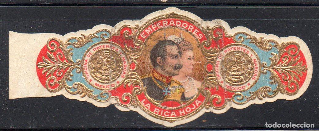 Vitolas de colecci&oacute;n: VITOLA CLASICA: 065012, IMPERIO ALEMAN, GUILLERMO II Y VICTORIA AUGUSTA, LA RICA HOJA, MEXICO
