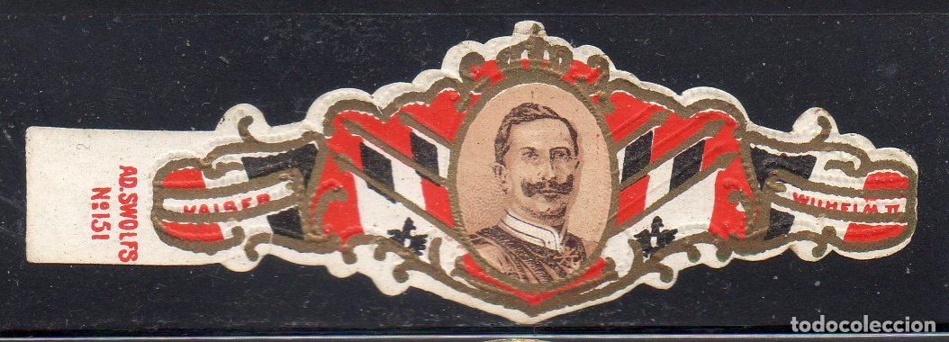 Vitolas de colecci&oacute;n: VITOLA CLASICA: 065013, IMPERIO ALEMAN, GUILLERMO II, TALON AD.SWOLFS N&ordm; 151