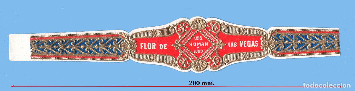 Vitolas de colecci&oacute;n: VITOLA GIGANTE ANTIGUA - MARCA FLOR DE LAS VEGAS. PROCEDENCIA CANARIAS - LUIS ROM&Aacute;N Y LUGO.