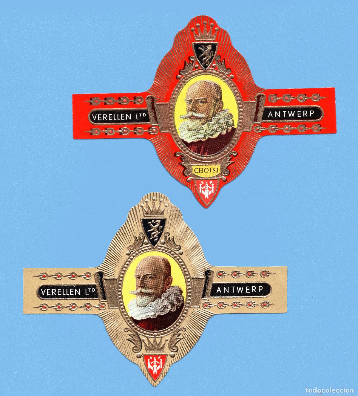 Vitolas de colecci&oacute;n: 2 VITOLAS ANTIGUAS (SEMI-GIGANTES) - ANTWERP VERELLEN LTD. - PROCEDENCIA B&Eacute;LGICA