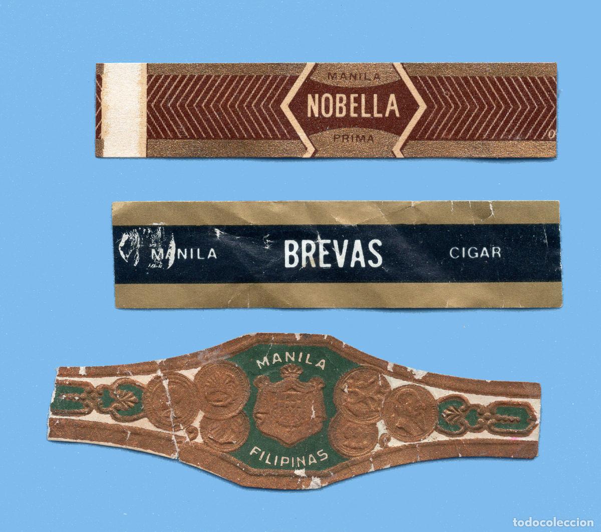 Vitolas de colecci&oacute;n: 3 VITOLAS ANTIGUAS - PROCEDENCIA FILIPINAS