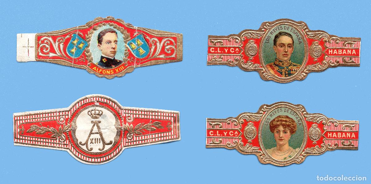Vitolas de colecci&oacute;n: 4 VITOLAS ANTIGUAS - DISTINTAS MARCAS