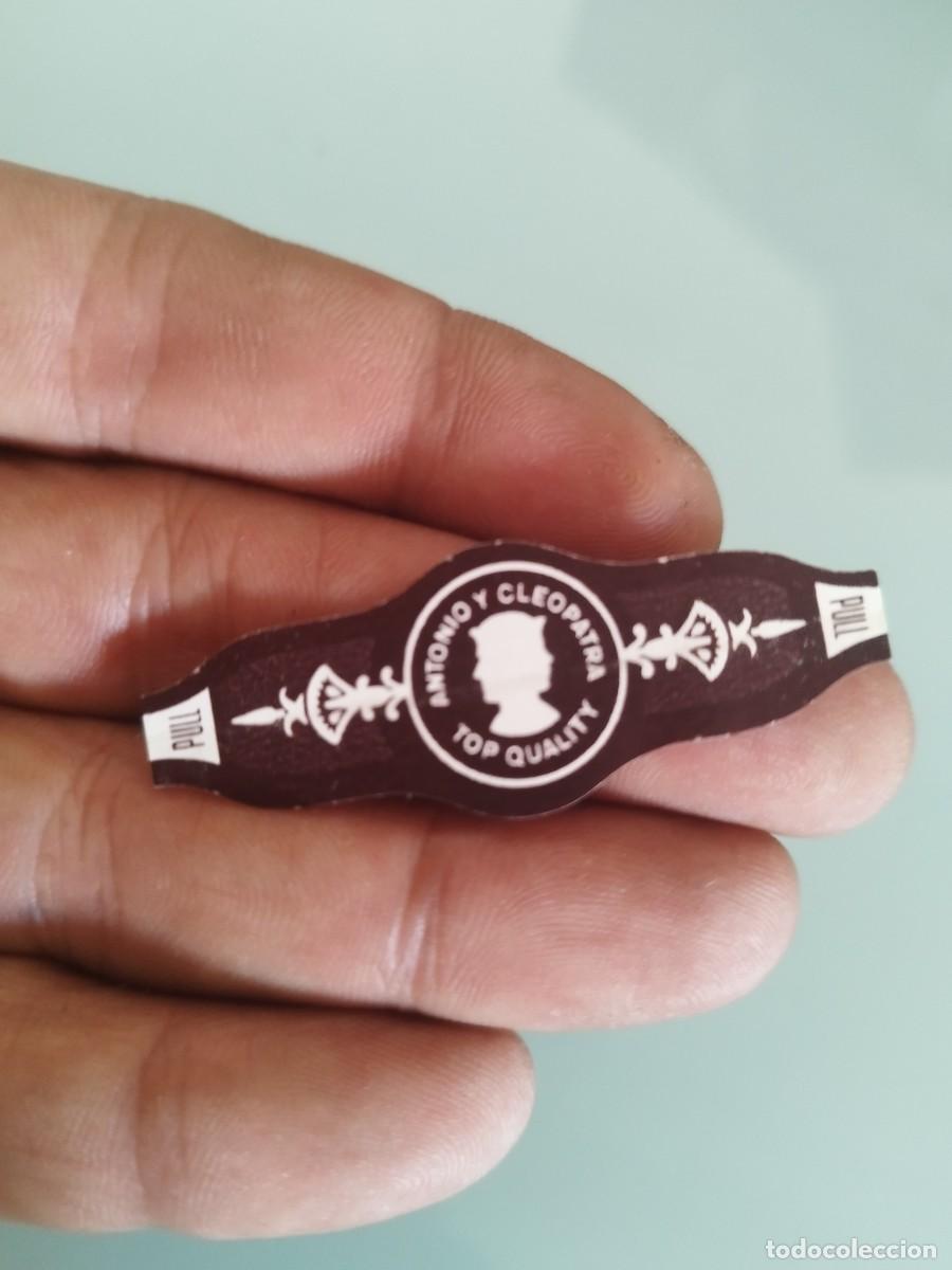 Vitolas de colecci&oacute;n: Vitola o anilla de puro de la marca Antonio y Cleopatra (&rdquo;Top Quality&rdquo;).