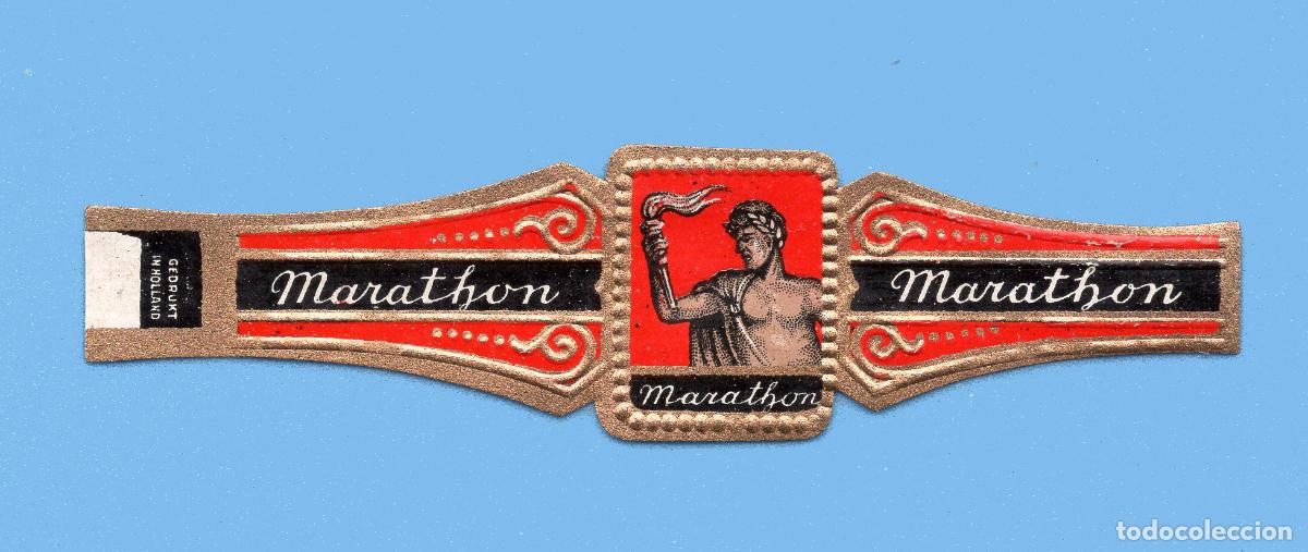 Vitolas de colecci&oacute;n: VITOLA ANTIGUA - MARCA MARATHON - PROCEDENCIA HOLANDA - TEM&Aacute;TICA DEPORTES