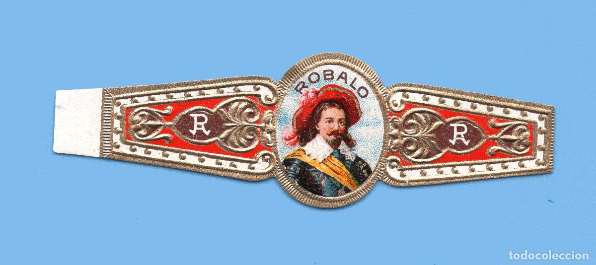 Vitolas de colecci&oacute;n: VITOLA ANTIGUA - MARCA ROBALO - PROCEDENCIA EE.UU - PERSONAJE MASCULINO