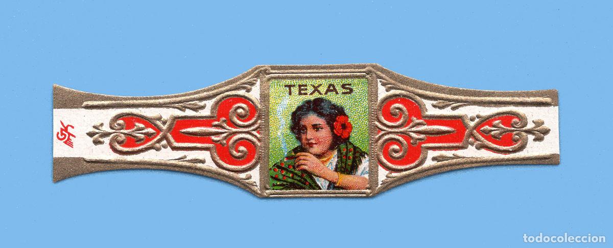 Vitolas de colecci&oacute;n: VITOLA ANTIGUA - MARCA TEXAS - TEM&Aacute;TICA MUJERES