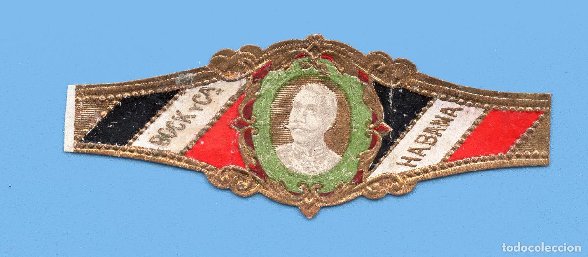 Vitolas de colecci&oacute;n: VITOLA CUBANA ANTIGUA - MARCA BOCK Y CIA. - GUILLERMO II DE ALEMANIA