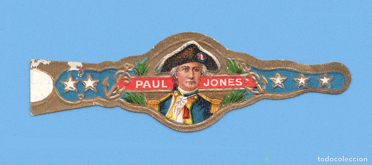 Vitolas de colecci&oacute;n: VITOLA ANTIGUA - MARCA PAUL JONES - PROCEDENCIA USA - TEM&Aacute;TICA PERSONAJES MASCULINOS