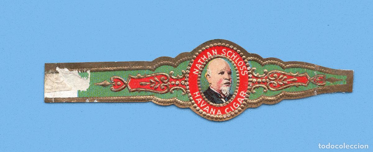 Vitolas de colecci&oacute;n: VITOLA ANTIGUA - MARCA NATHAN SCHLOSS - PROCEDENCIA USA - TEM&Aacute;TICA PERSONAJES MASCULINOS