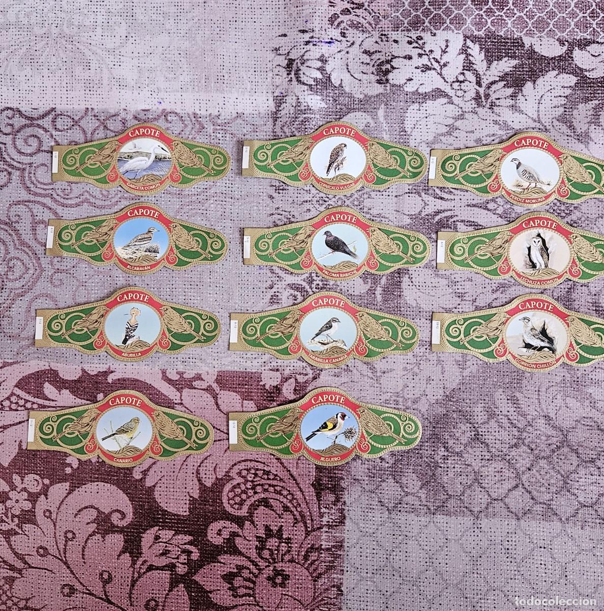 Vitolas de colecci&oacute;n: Vitolas Capote, Aves De Canarias 1 Serie, Incompleta Le Falta El N&uacute;mero 9.