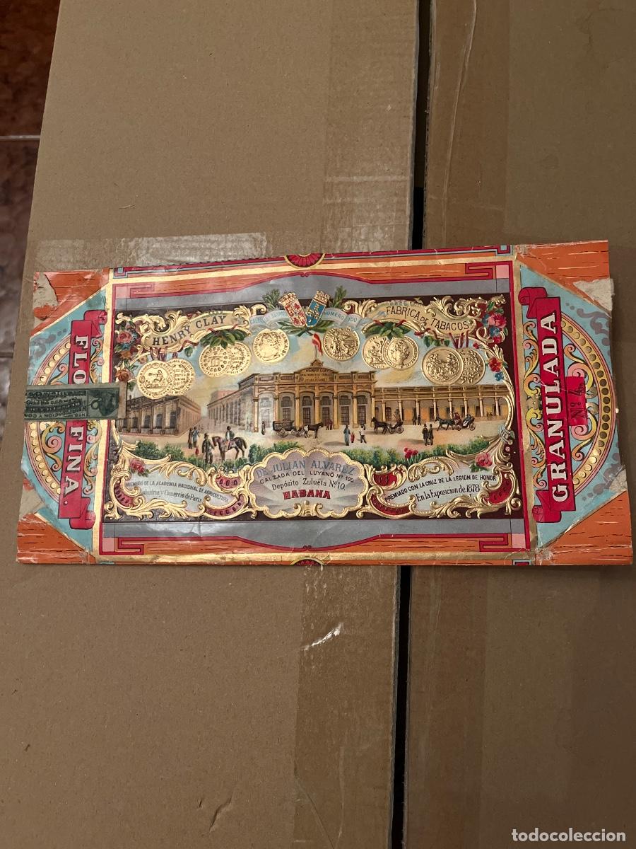 Vitolas de colecci&oacute;n: Etiqueta delnpaquete de tabaco Henry Clay Granulada Habana Juli&aacute;n &Aacute;lvarez