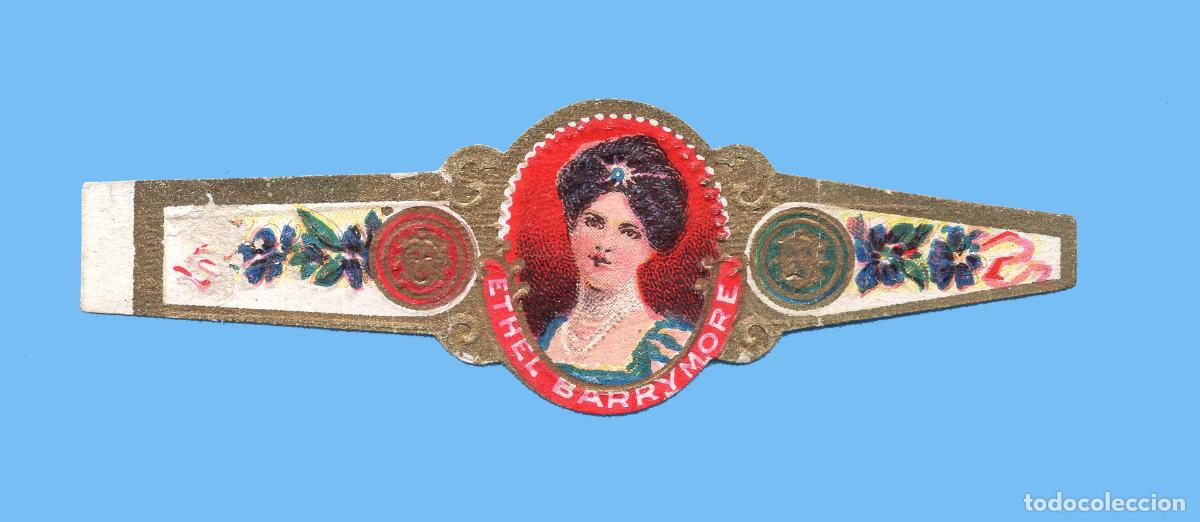 Vitolas de colecci&oacute;n: VITOLA ANTIGUA - PROCEDENCIA USA - MARCA ETHEL BARRYMORE - TEM&Aacute;TICA MUJERES