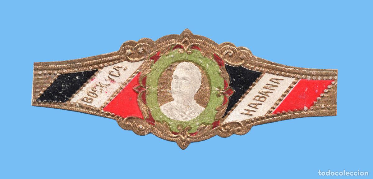 Vitolas de colecci&oacute;n: VITOLA CUBANA ANTIGUA - MARCA BOCK Y CIA. - GUILLERMO II DE ALEMANIA