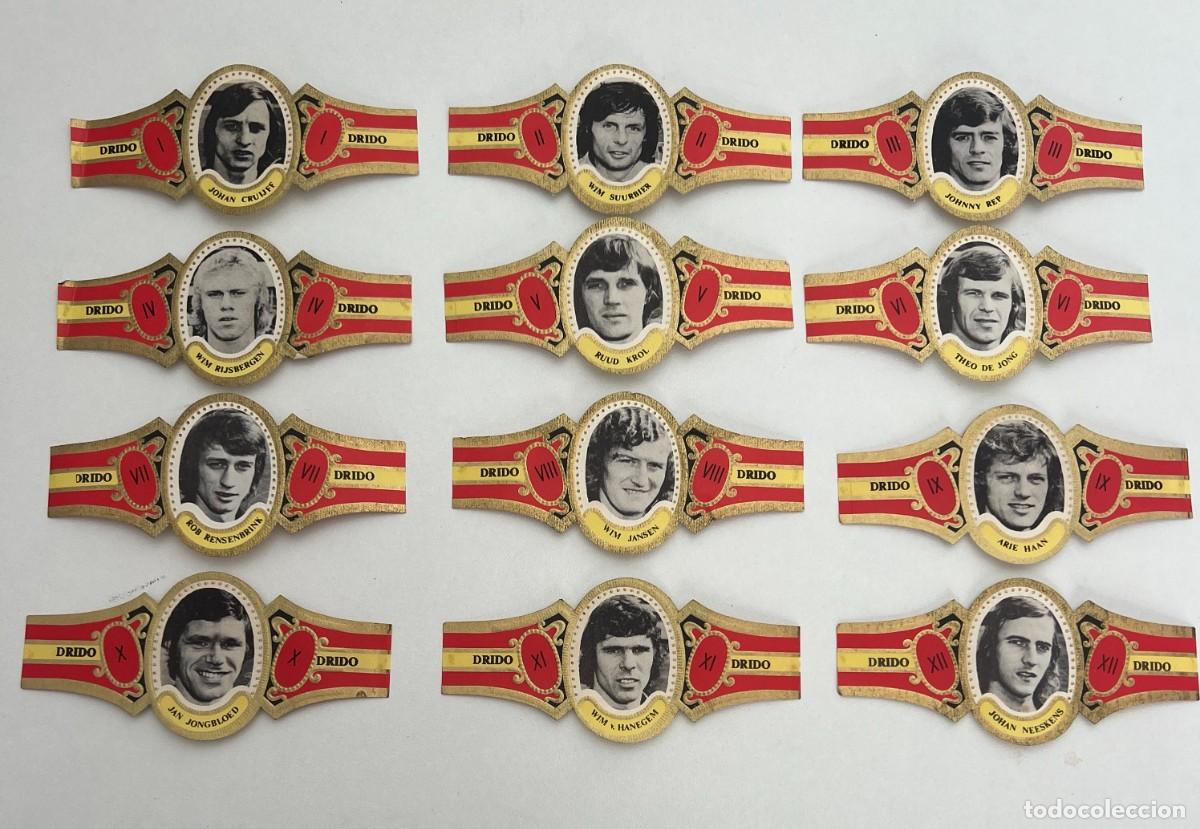 Vitolas de colecci&oacute;n: DRIDO &ndash; HOLANDA MUNDIAL 1974 &ndash; SERIE COMPLETA 12 VITOLAS &ndash; JOHAN CRUYFF