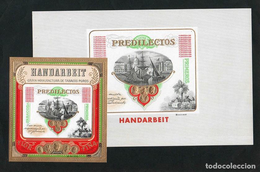 Vitolas de colecci&oacute;n: Vitolas, original litograf&iacute;as. Antiguas litograf&iacute;as de cajas de tabacos. Predilectos.