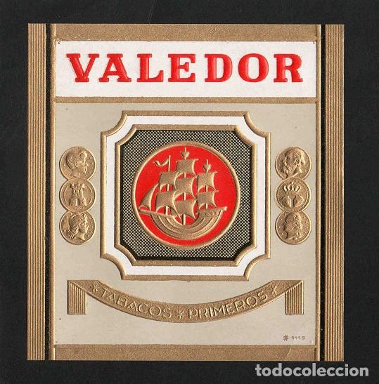 Vitolas de colecci&oacute;n: Vitola, original litograf&iacute;a. Antigua litograf&iacute;a de caja de tabacos. Valedor.