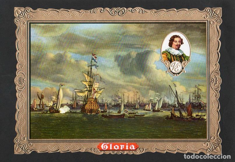 Vitolas de colecci&oacute;n: Vitola, original litograf&iacute;a. Antigua litograf&iacute;a de caja de tabacos. Gloria.