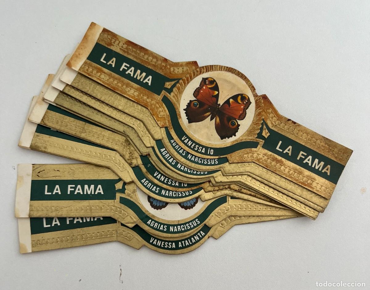Vitolas de colecci&oacute;n: LA FAMA &ndash; MARIPOSAS &ndash; LOTE DE 10 VITOLAS ANTIGUAS