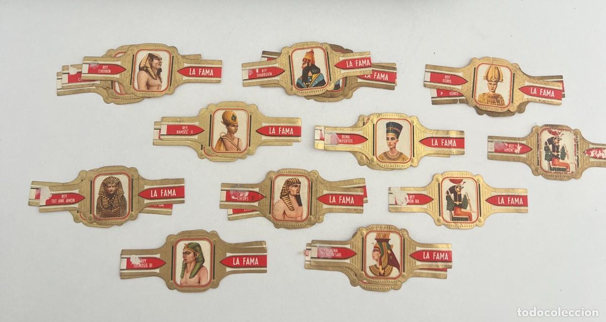 Vitolas de colecci&oacute;n: LA FAMA &ndash; DIOSES Y FARAONES &ndash; LOTE 22 VITOLAS ANTIGUAS REPETIDAS
