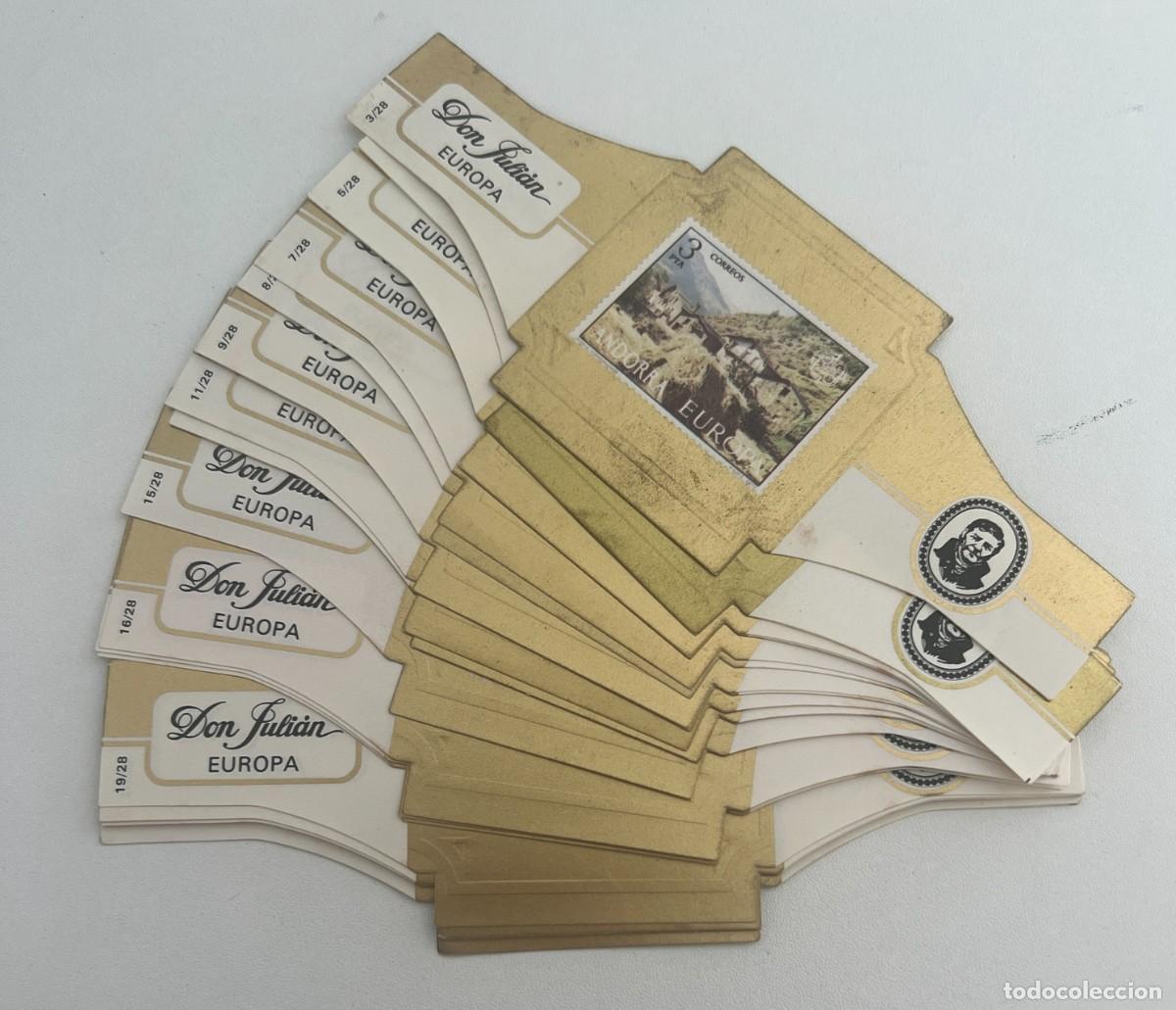 Vitolas de colecci&oacute;n: DON JULI&Aacute;N &ndash; EUROPA VII &ndash; LOTE DE 17 VITOLAS