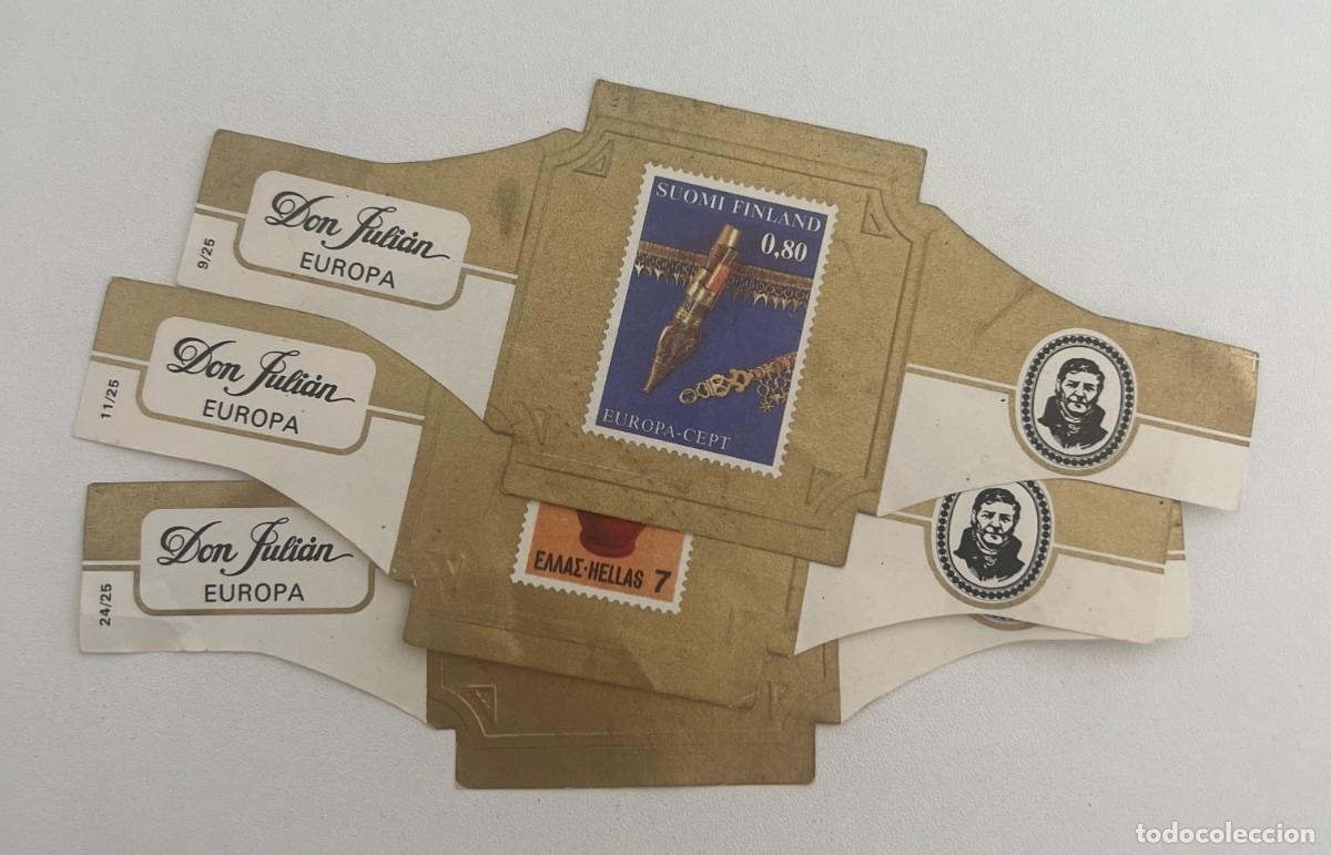 Vitolas de colecci&oacute;n: DON JULI&Aacute;N &ndash; EUROPA V &ndash; LOTE DE 3 VITOLAS &ndash; N&Uacute;MEROS 9, 11 Y 24