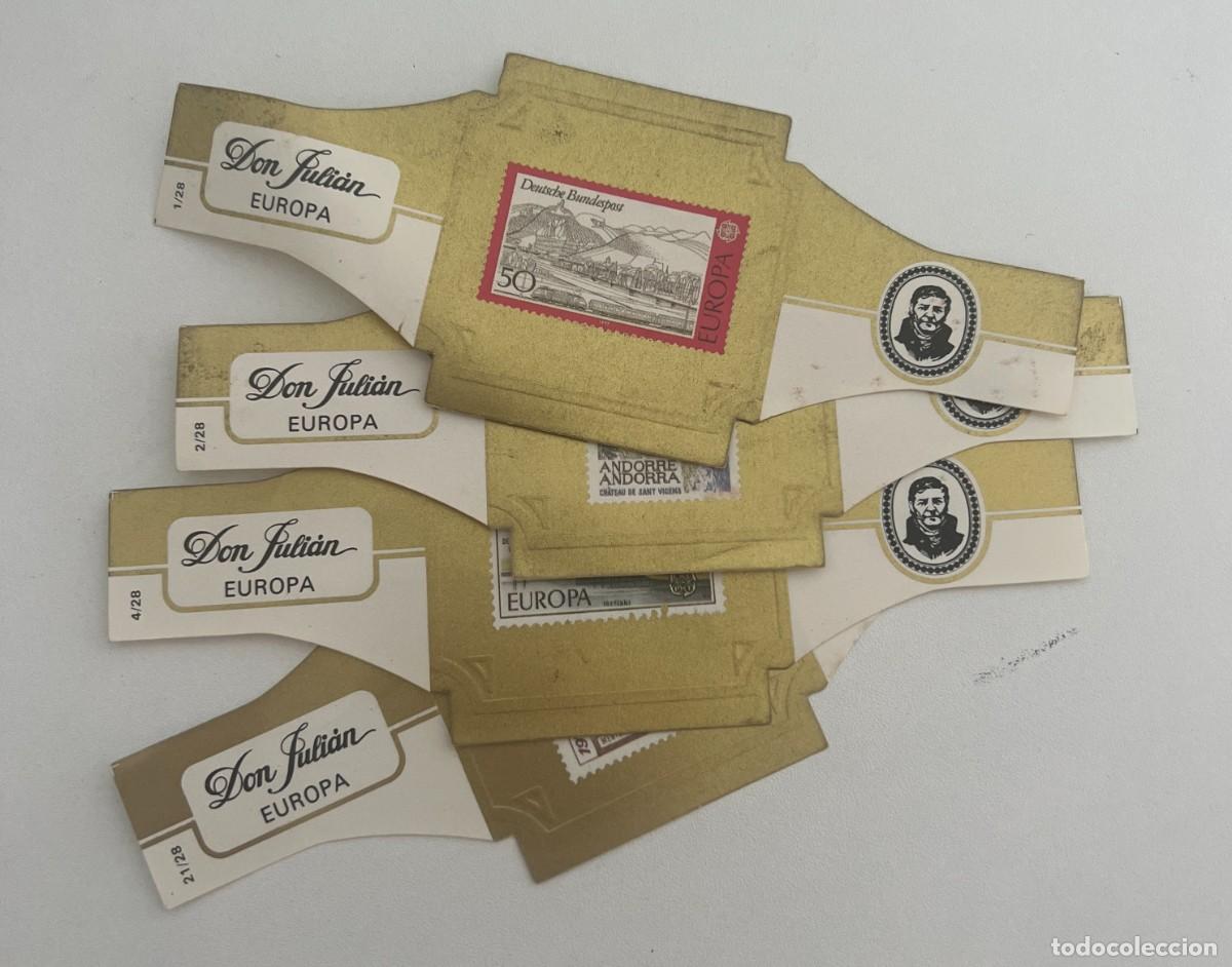 Vitolas de colecci&oacute;n: DON JULI&Aacute;N &ndash; EUROPA VIII &ndash; LOTE DE 18 VITOLAS