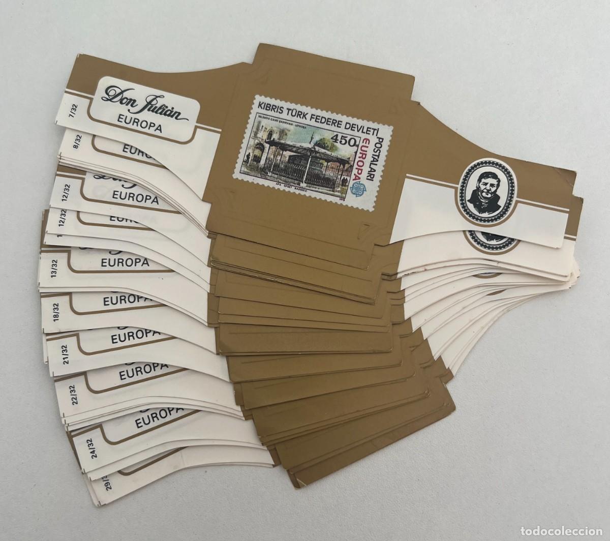 Vitolas de colecci&oacute;n: DON JULI&Aacute;N &ndash; EUROPA X &ndash; LOTE DE 24 VITOLAS