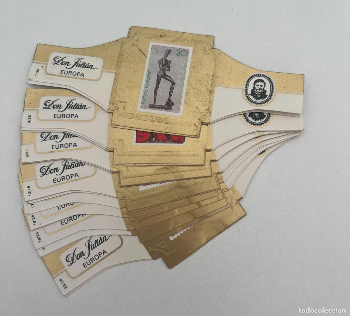 Vitolas de colecci&oacute;n: DON JULI&Aacute;N &ndash; EUROPA II &ndash; COLECCI&Oacute;N COMPLETA DE 26 VITOLAS