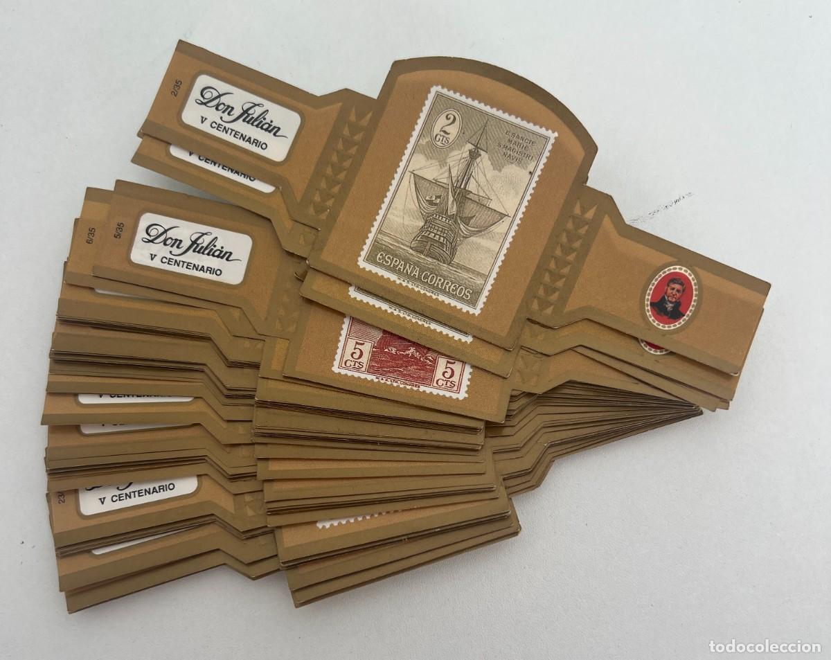 Vitolas de colecci&oacute;n: DON JULI&Aacute;N &ndash; V CENTENARIO &ndash; DESCUBRIMIENTO DE AM&Eacute;RICA &ndash; LOTE DE 42 VITOLAS