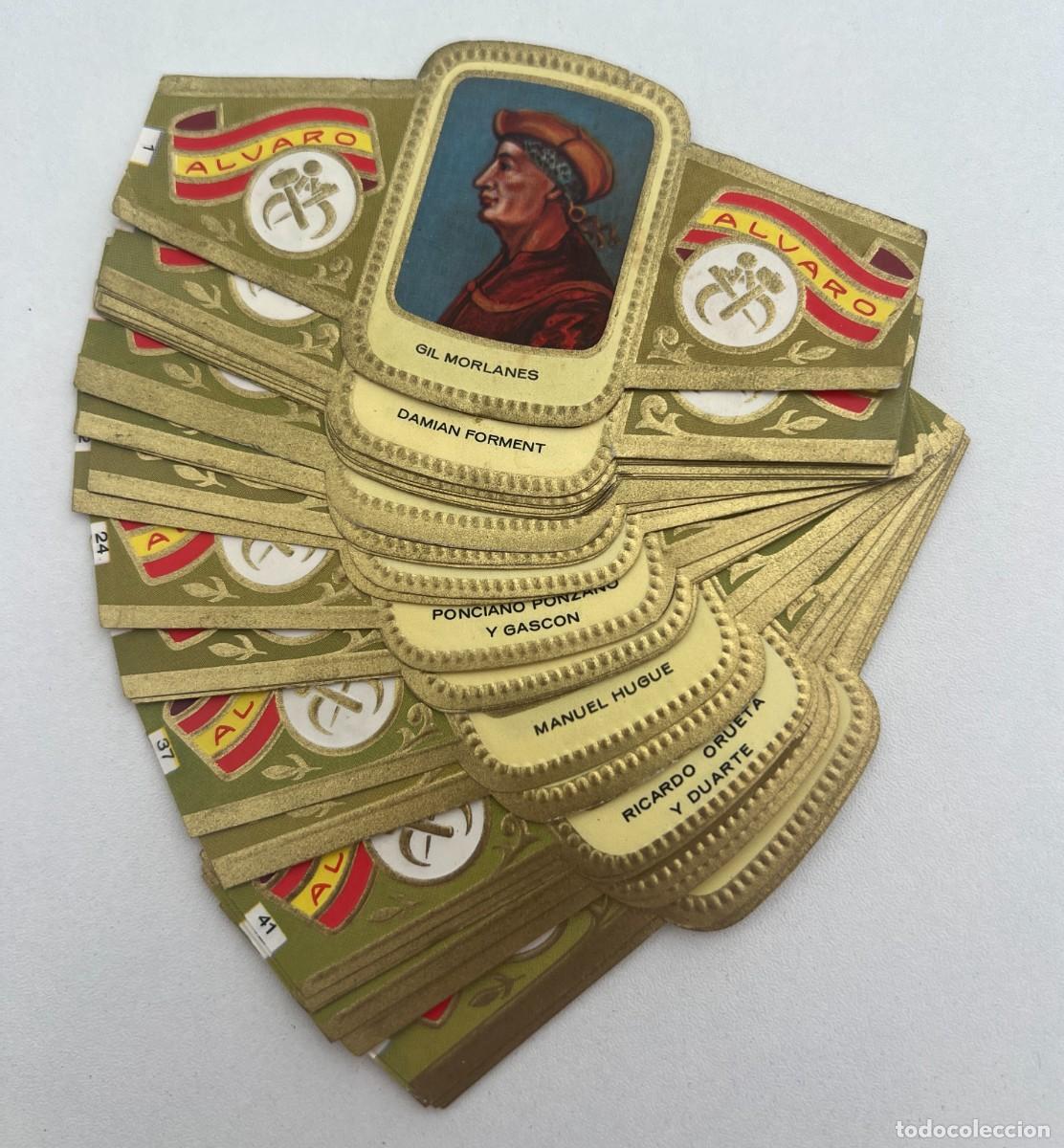 Vitolas de colecci&oacute;n: &Aacute;LVARO &ndash; ESCULTORES ESPA&Ntilde;OLES &ndash; LOTE DE 39 VITOLAS