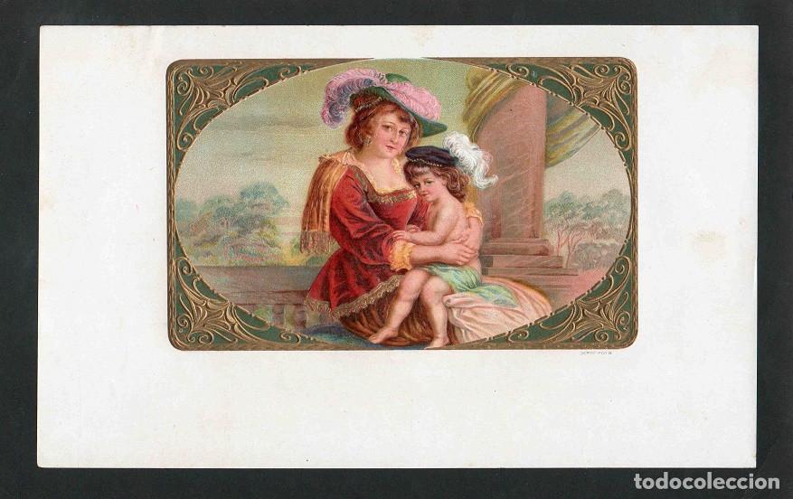 Vitolas de colecci&oacute;n: Vitola, original litograf&iacute;a. Antigua litograf&iacute;a de caja de tabacos. Baronesa (Untitled).