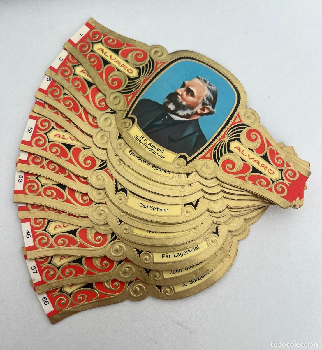 Vitolas de colecci&oacute;n: &Aacute;LVARO &ndash; PREMIO NOBEL DE LITERATURA &ndash; 58 DE 68 VITOLAS &ndash; COLECCI&Oacute;N INCOMPLETA
