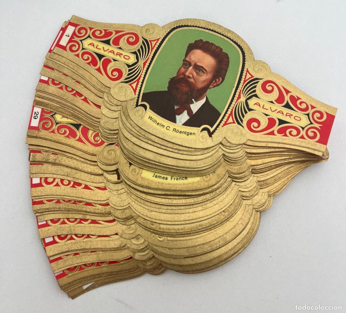 Vitolas de colecci&oacute;n: &Aacute;LVARO &ndash; PREMIO NOBEL DE F&Iacute;SICA &ndash; LOTE DE 64 VITOLAS SUELTAS Y REPETIDAS
