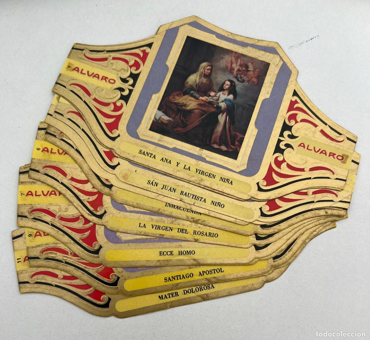 Vitolas de colecci&oacute;n: &Aacute;LVARO &ndash; CUADROS DE MURILLO SERIE I &ndash; LOTE DE 12 VITOLAS